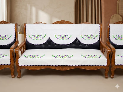 Hand Embroidered Sofa Cover (3+1+1 Seater)