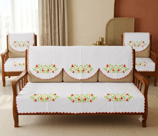Hand Embroidered Sofa Cover (3+1+1 Seater)