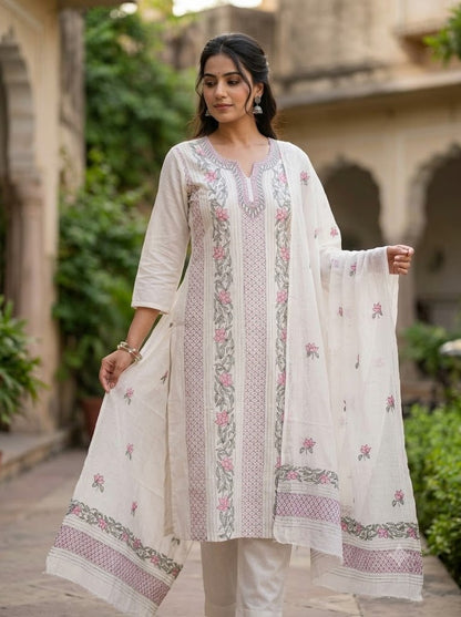 Chikonwala's Exclusive Hand Embroidered Bedding Kantha Dress