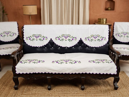 Hand Embroidered Sofa Cover (3+1+1 Seater)