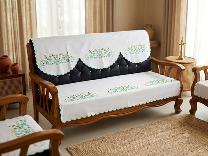 Hand Embroidered Sofa Cover (3+1+1 Seater)