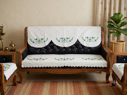 Hand Embroidered Sofa Cover (3+1+1 Seater)