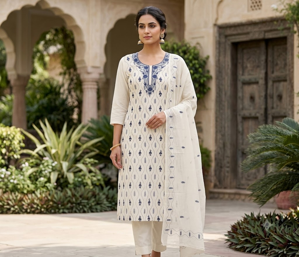 Chikonwala's Exclusive Hand Embroidered PARSI BEADING Dress