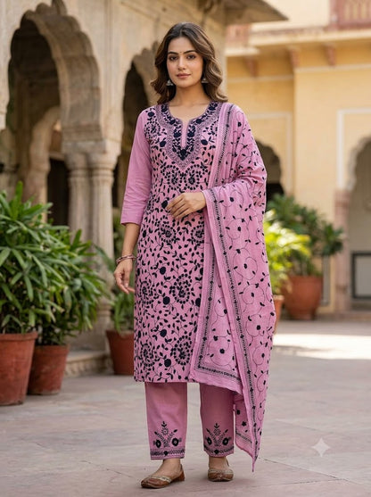 Chikonwala's Exclusive Hand Embroidered Fulkari Dress