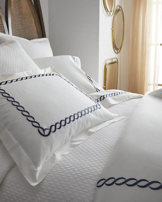 Chikonwala's Rope Embroidered King Size Bedsheet