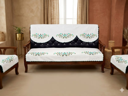 Hand Embroidered Sofa Cover (3+1+1 Seater)