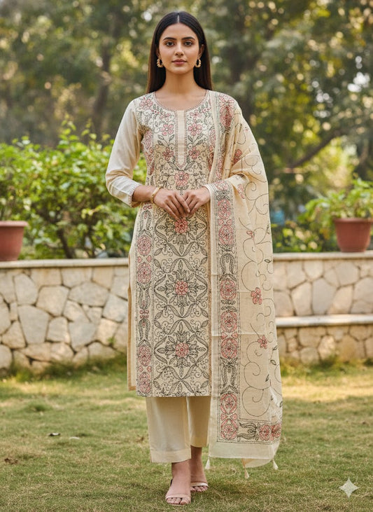 Chikonwala's Exclusive Hand Embroidered Fulkari Dress