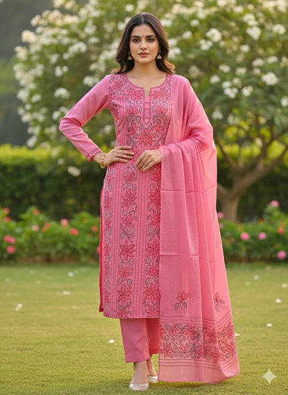 Chikonwala's Exclusive Hand Embroidered Fulkari Dress