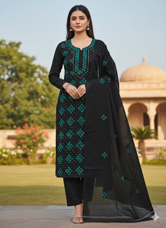 Chikonwala's Exclusive Hand Embroidered Bedding Dress Material
