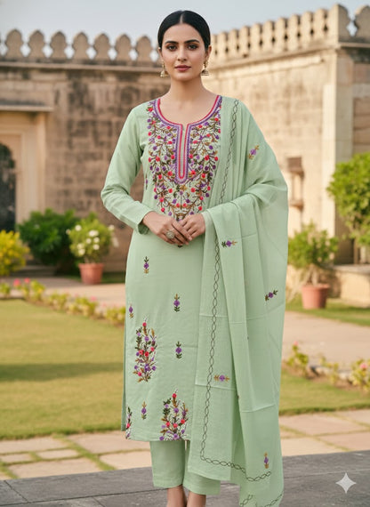 Chikonwala's Exclusive Hand Embroidered Fulkari Dress