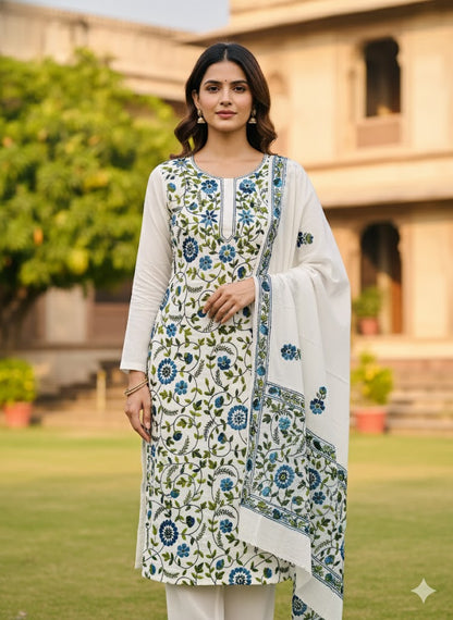 Chikonwala's Exclusive Hand Embroidered Fulkari Dress