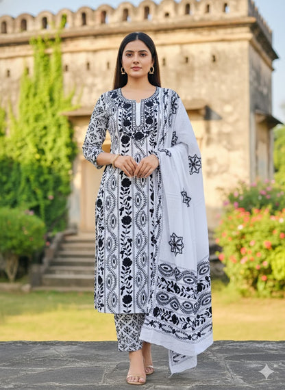 Chikonwala's Exclusive Hand Embroidered Fulkari Dress