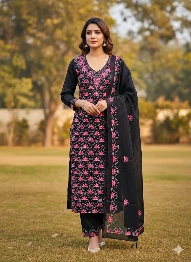 Chikonwala's Exclusive Hand Embroidered Bedding Mouchak Material