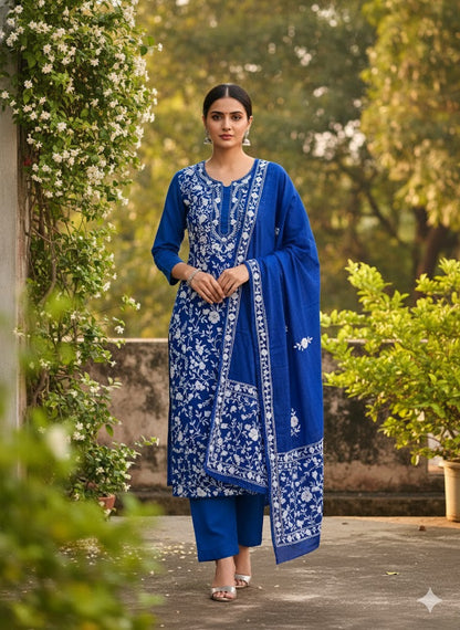 Chikonwala's Exclusive Hand Embroidered Fulkari Dress