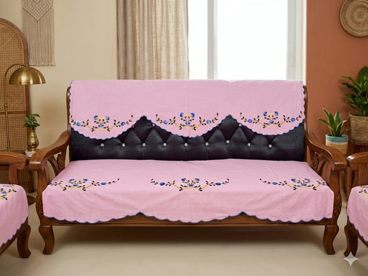 Hand Embroidered Sofa Cover (3+1+1 Seater)