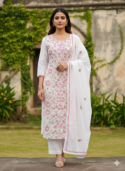 Chikonwala's Exclusive Hand Kantha Embroidered Dress