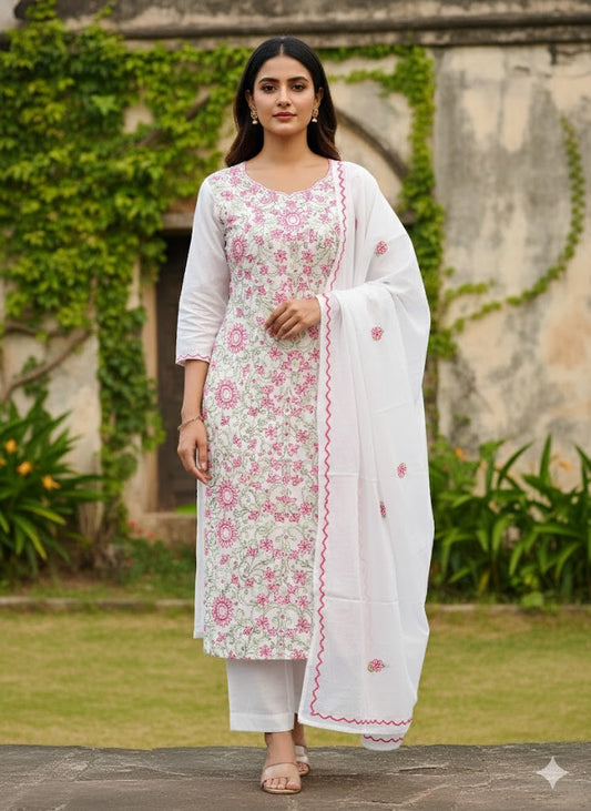 Chikonwala's Exclusive Hand Kantha Embroidered Dress